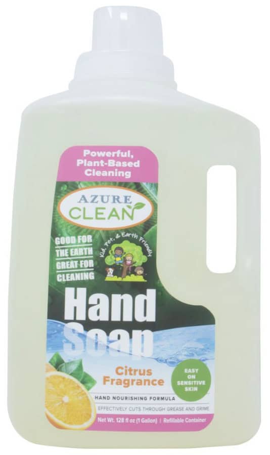 homemaker on a budget uses azure standard hand soap